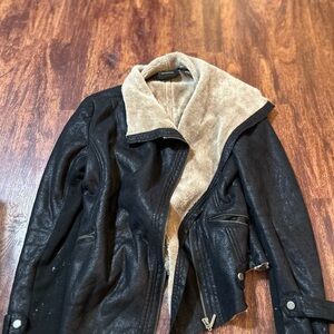 Weatherproof Black and Tan Jacket